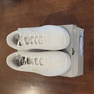 Adidas Court Platform Sneakers 9 1/2 M  WHITE/CREAM